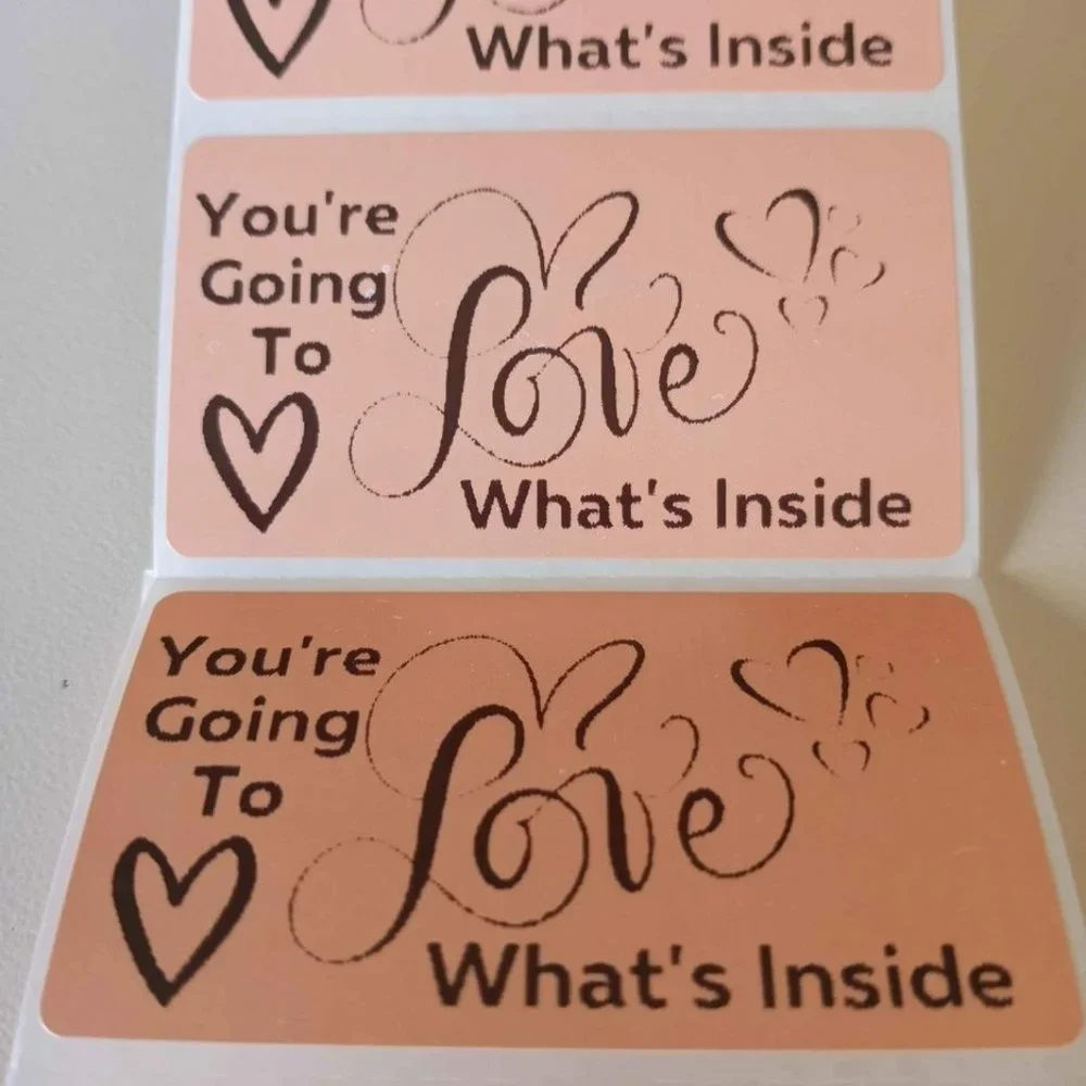 💙100 Love What's Inside- Shipping Labels Thermal Packaging Stickers 2.25